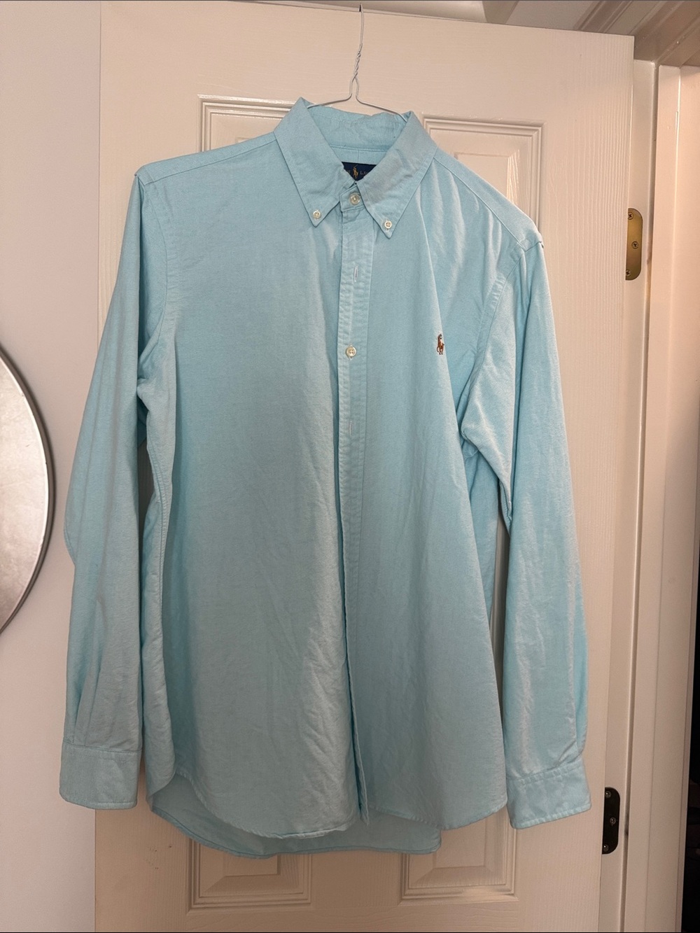 Polo by Ralph Lauren Men's Sky Blue Button-Down Dress Shirt